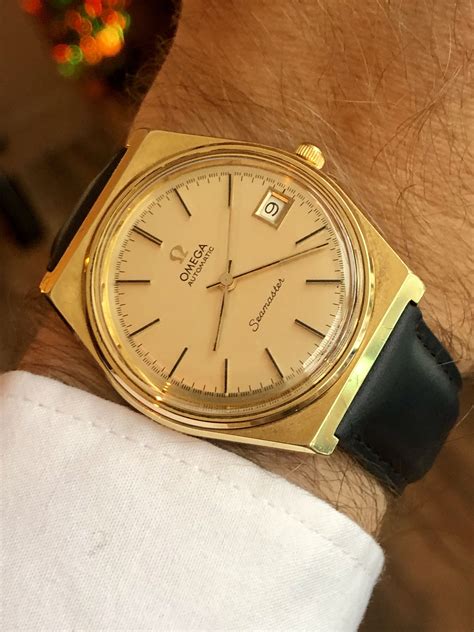 omega watches for men gold|men's automatic wrist watches gold.